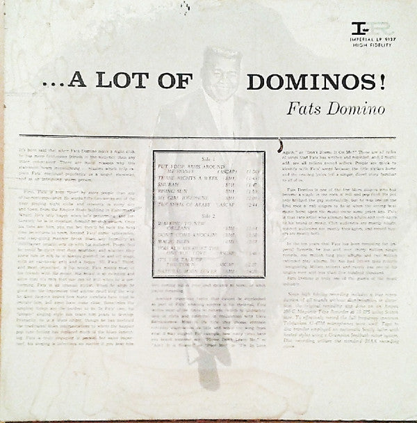 Fats Domino : ...A Lot Of Dominos ! (LP, Album, Mono)