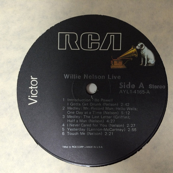 Willie Nelson : I Gotta Get Drunk-Live (LP, Album, Comp, RE)