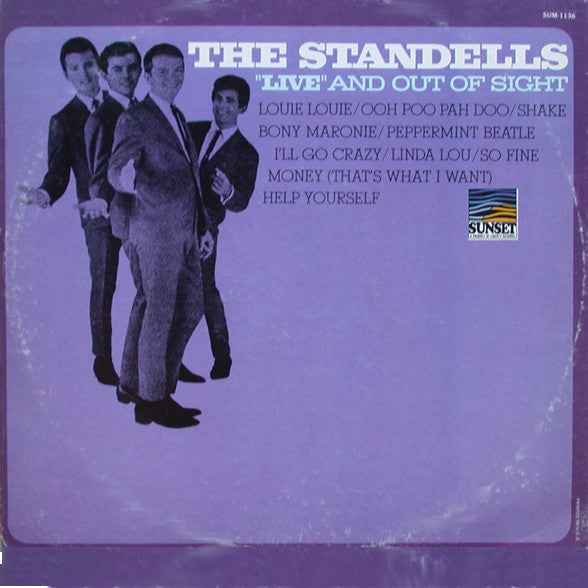 The Standells : "Live" And Out Of Sight (LP, Album, Mono)