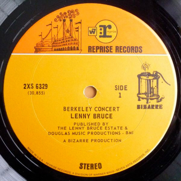 Lenny Bruce : The Berkeley Concert (2xLP, Album, RP, Pit)
