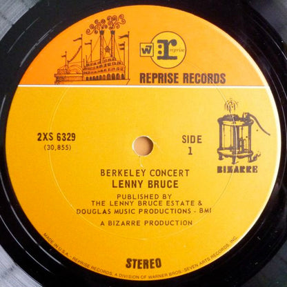Lenny Bruce : The Berkeley Concert (2xLP, Album, RP, Pit)