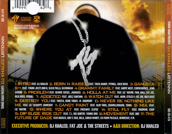 Terror Squad Presents DJ Khaled : Listennn - The Album (CD, Album)