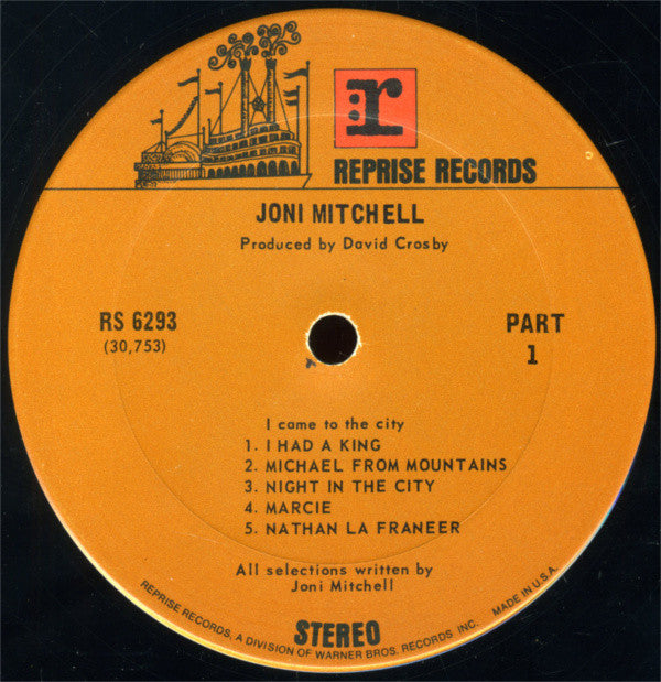 Joni Mitchell : Song To A Seagull (LP, Album, RP, Pit)