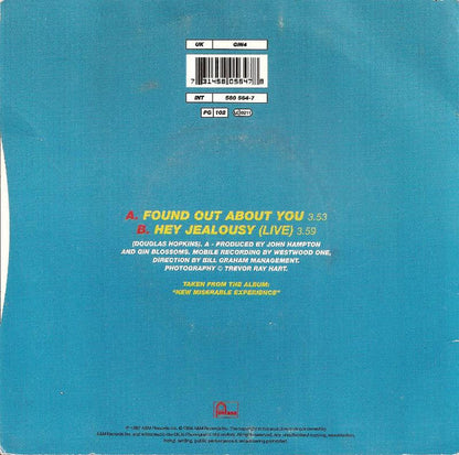Gin Blossoms : Found Out About You (7", Ltd, Num)