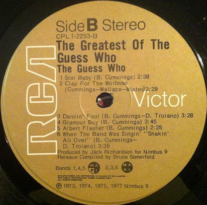 The Guess Who : The Greatest Of The Guess Who (LP, Comp)