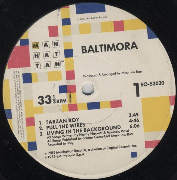 Baltimora : Living In The Background (LP, Album)