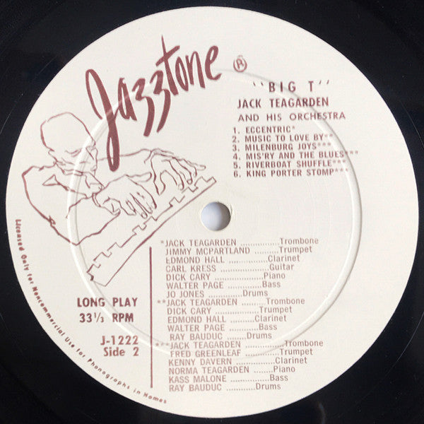 Jack Teagarden And His Orchestra : Big T (LP, Album)