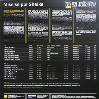 The Mississippi Sheiks* : Complete Recorded Works Presented In Chronological Order, Volume 1 (LP, Comp)