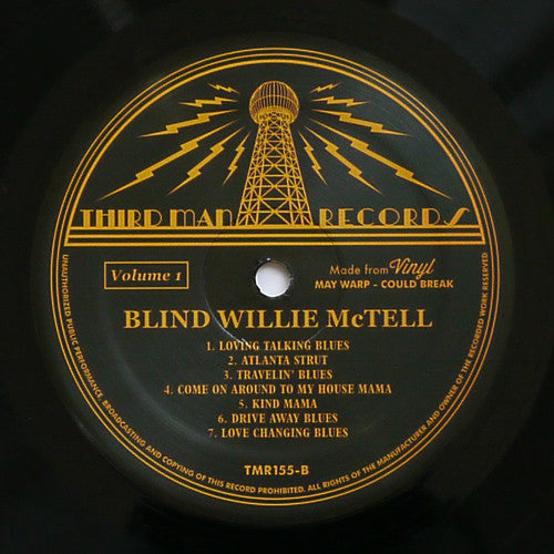 Blind Willie McTell : Complete Recorded Works In Chronological Order October 18, 1927 To November 29, 1929 (Volume 1) (LP, Comp)