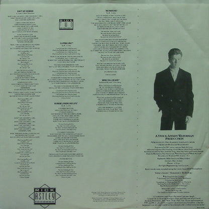 Rick Astley : Whenever You Need Somebody (LP, Album, Hau)