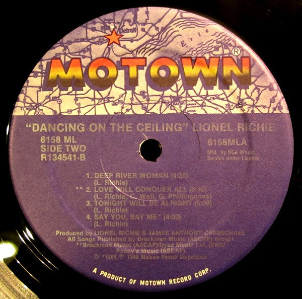 Lionel Richie : Dancing On The Ceiling (LP, Album, Club)