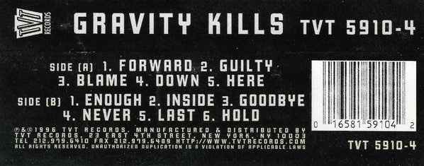 Gravity Kills : Gravity Kills (Cass, Album)