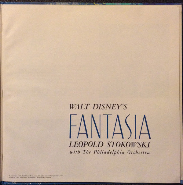 Leopold Stokowski With The Philadelphia Orchestra : Walt Disney's Fantasia (3xLP, RP, Gat)