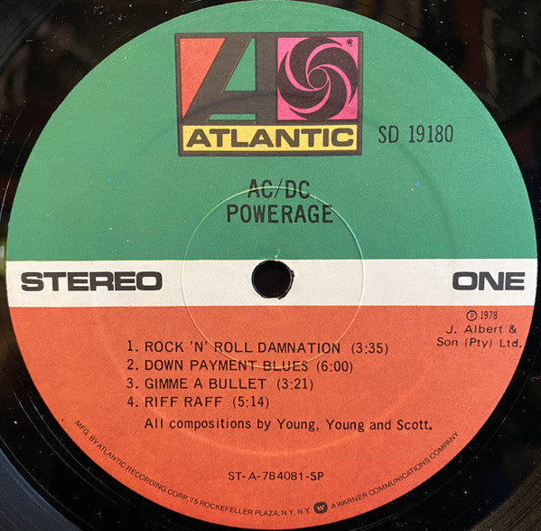 AC/DC : Powerage (LP, Album, SP)