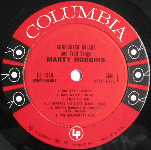 Marty Robbins : Gunfighter Ballads And Trail Songs (LP, Album, Mono)