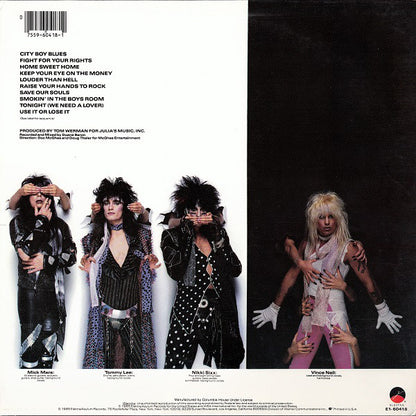 Mötley Crüe : Theatre Of Pain (LP, Album, Club, Car)