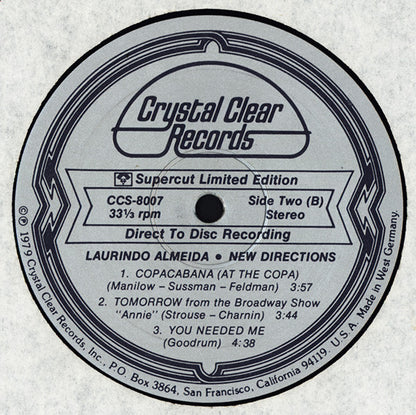 Laurindo Almeida : New Directions (LP, Album, Ltd, Dir)