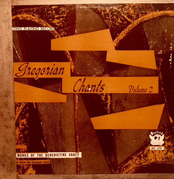 Monks Of The Benedictine Abbey : Gregorian Chants Volume 2 (LP, Mono)