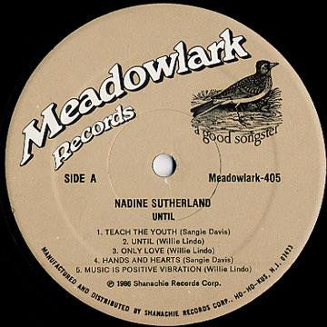 Nadine Sutherland : Until (LP, Album)