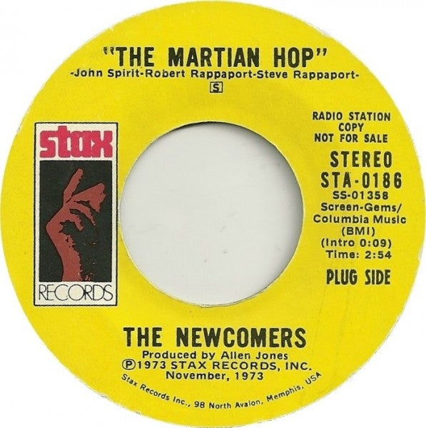 The Newcomers : The Martian Hop / Humpty Dumpty (7", Promo)
