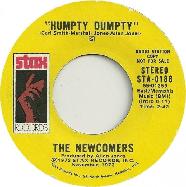 The Newcomers : The Martian Hop / Humpty Dumpty (7", Promo)