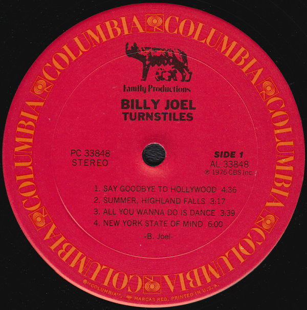 Billy Joel : Turnstiles (LP, Album, Ter)