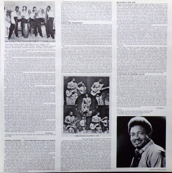 Lowell Fulson : Baby Won't You Jump With Me (2xLP, Comp, Mono)