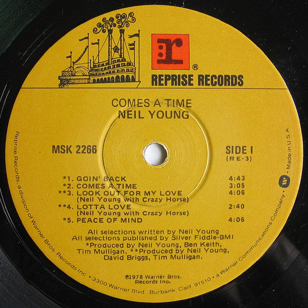 Neil Young : Comes A Time (LP, Album, M/Print, RE, RP, Win)