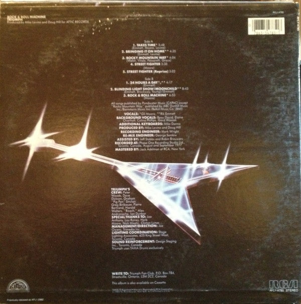 Triumph (2) : Rock & Roll Machine (LP, Comp, RE)