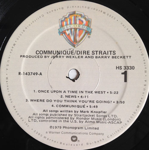 Dire Straits : Communiqué (LP, Album, Club, RCA)