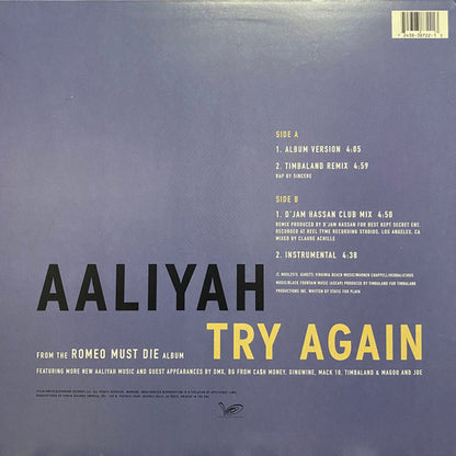 Aaliyah : Try Again (12", Single)