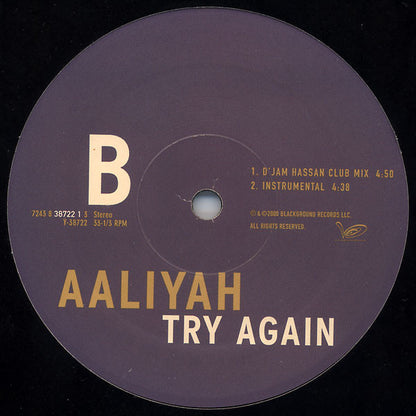 Aaliyah : Try Again (12", Single)