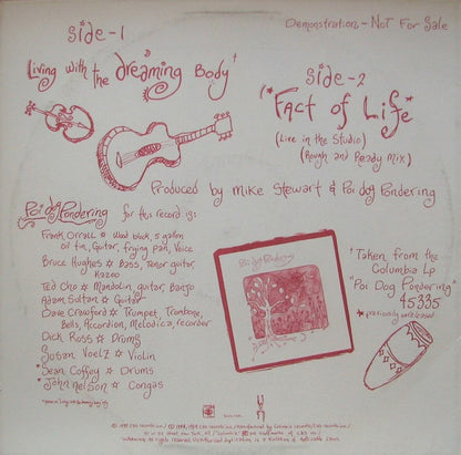Poi Dog Pondering : Living With The Dreaming Body / Fact Of Life (12", Promo)