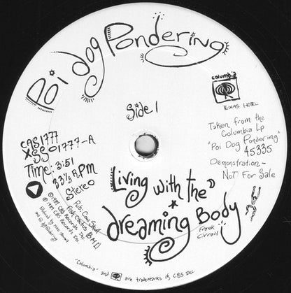 Poi Dog Pondering : Living With The Dreaming Body / Fact Of Life (12", Promo)