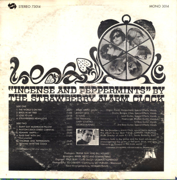 Strawberry Alarm Clock : Incense And Peppermints (LP, Album)
