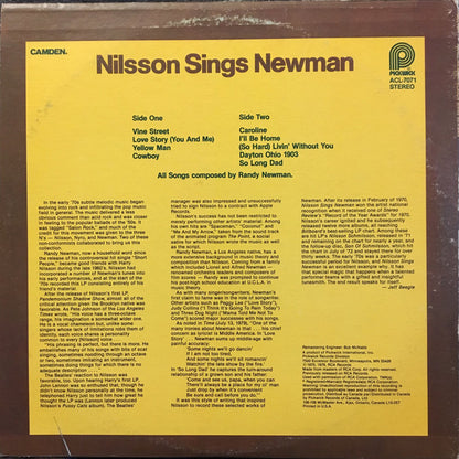 Nilsson* : Nilsson Sings Newman (LP, RE, Kee)