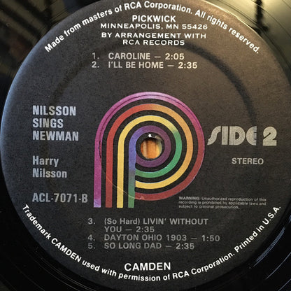 Nilsson* : Nilsson Sings Newman (LP, RE, Kee)