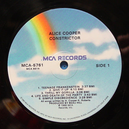 Alice Cooper (2) : Constrictor (LP, Album, Glo)