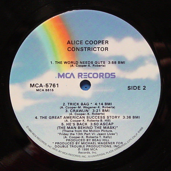 Alice Cooper (2) : Constrictor (LP, Album, Glo)