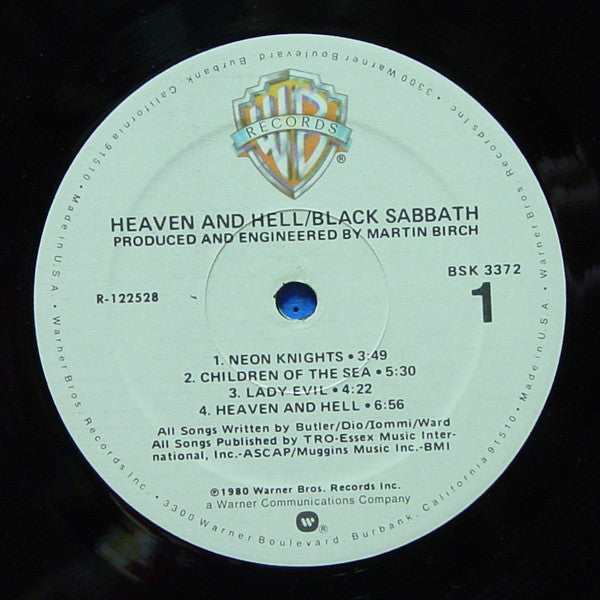 Black Sabbath : Heaven And Hell (LP, Album, Club, RCA)