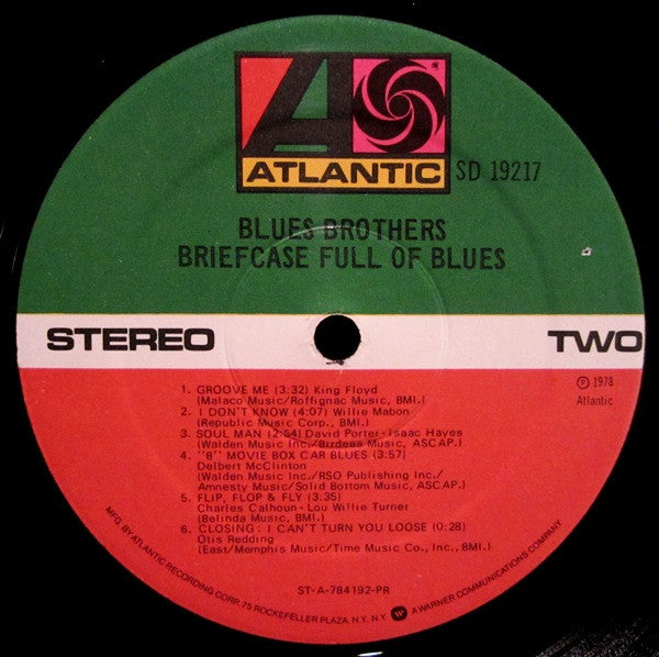 Blues Brothers* : Briefcase Full Of Blues (LP, Album, PR )