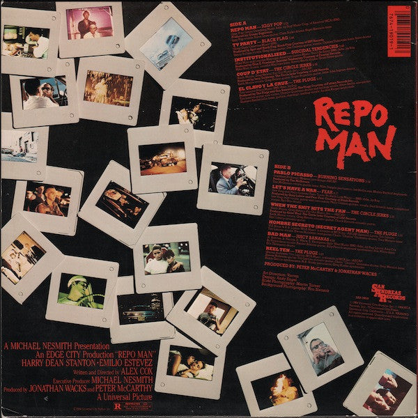 Various : Repo Man (Music From The Original Motion Picture Soundtrack) (LP, Album, Glo)