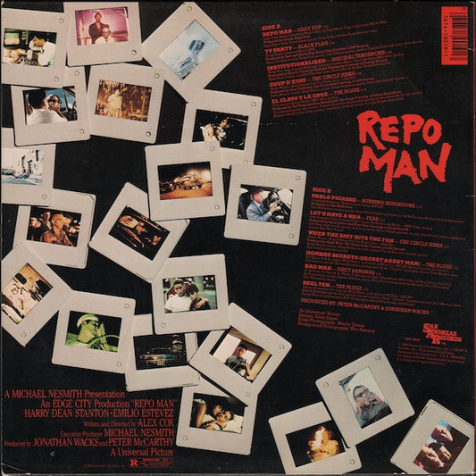 Various : Repo Man (Music From The Original Motion Picture Soundtrack) (LP, Album, Glo)