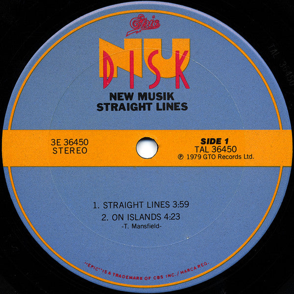 New Musik : Straight Lines (10")