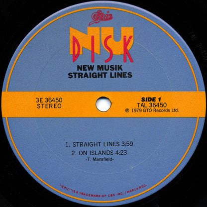 New Musik : Straight Lines (10")