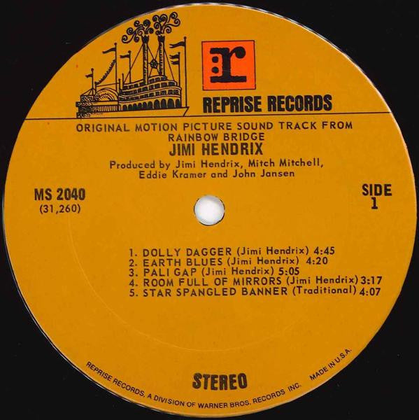 Jimi Hendrix : Rainbow Bridge - Original Motion Picture Sound Track (LP, Album, Pit)