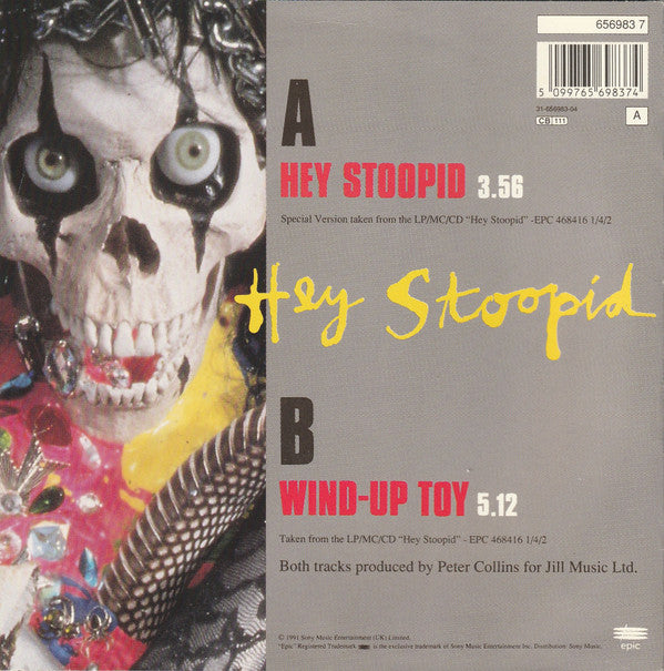 Alice Cooper (2) : Hey Stoopid (7", Single, Sof)