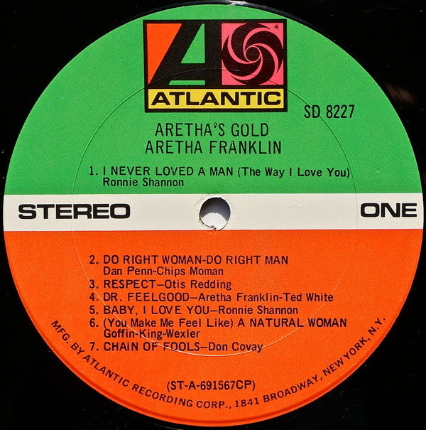 Aretha Franklin : Aretha's Gold (LP, Comp, CP )