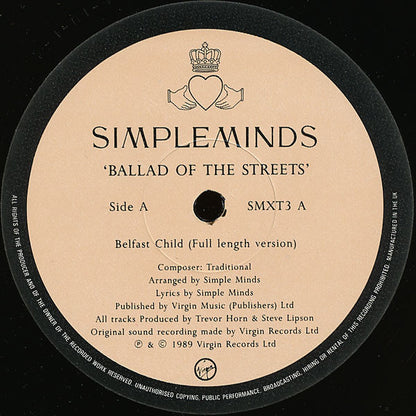 Simple Minds : Ballad Of The Streets (12", EP)