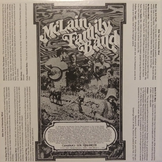 The McLain Family Band : Kentucky Wind (LP, Album)